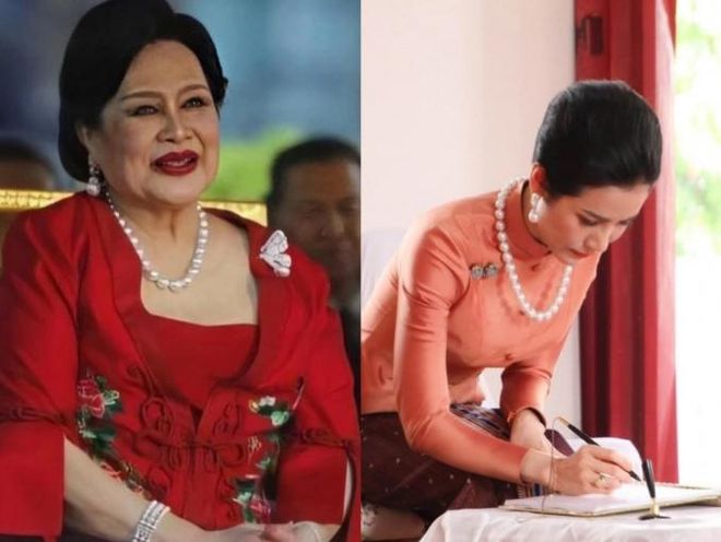 型访华诗妮娜重回泰王室舞台！AG真人国际游戏苏提达八套造(图23)